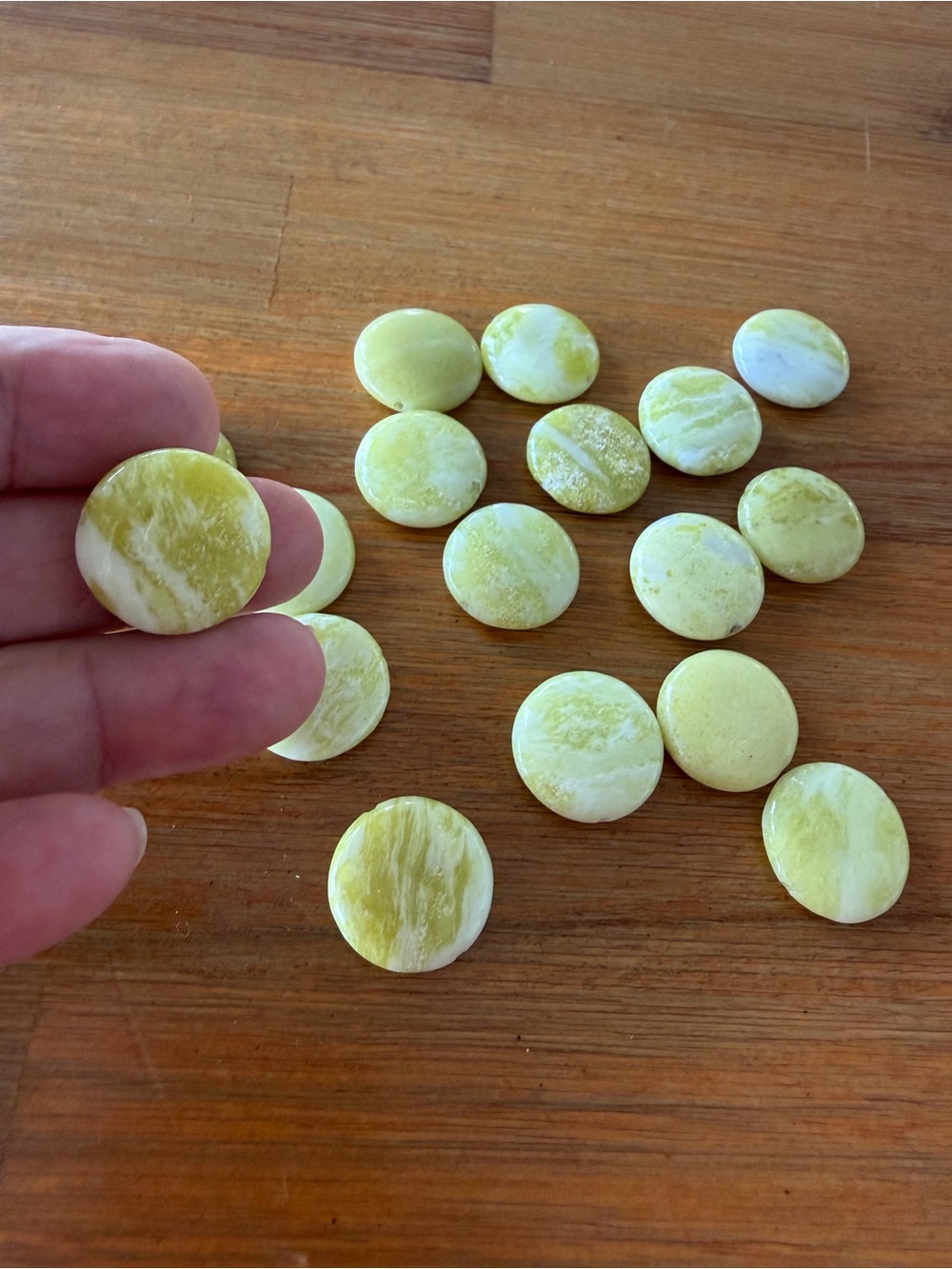 17 Round Keylime Jade Gemstone Beads for Jewelry Making